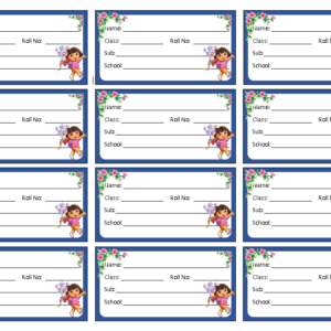 Note Book Name Slip Stickers