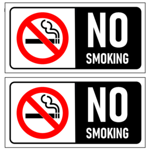 No Smoking Stickers