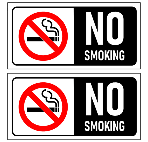 No Smoking Stickers